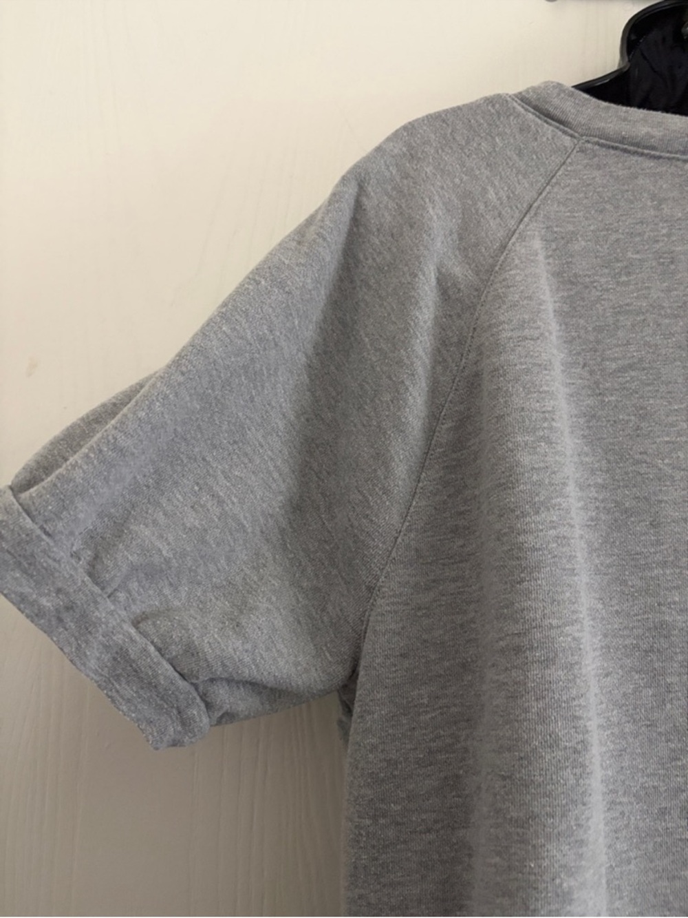 Madewell Short-Sleeve Crewneck Sweatshirt in Heather Gray - Picture 3 of 5